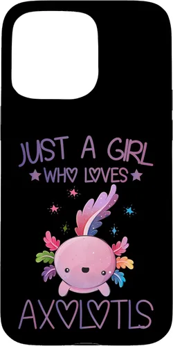 Vista 31 de Just A Girl Who Loves Axolotls Lover Gifts Kawaii Axolotls Case for iPhone 17