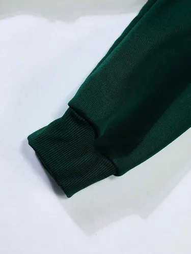 Vista 5 de SHENHE Sudadera con capucha térmica para mujer, talla grande, holgada, con hombros caídos, con texto en inglés Letras