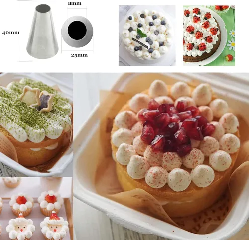 Vista 5 de Juego de puntas de tuberías para decoración de pasteles, puntas grandes de 1M 1A 2A 2D 4B