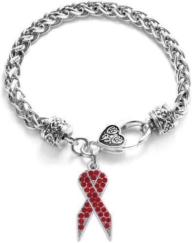 Vista 10 de Inspired Silver - Pulsera de plata con dije personalizado y circonitas cúbicas.
