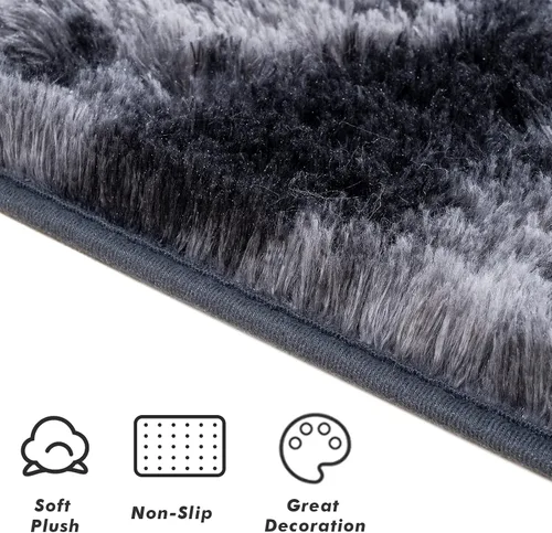 Vista 109 de Softlife Alfombra naranja para dormitorio, alfombra de felpa esponjosa para sala de estar para niñas, alfombra lanuda para niños, alfombra suave