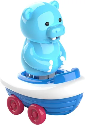 Vista 3 de Educational Insights Zoomigos Hipopótamo con zoomero de bote de remos, juguete para niños pequeños, multicolor