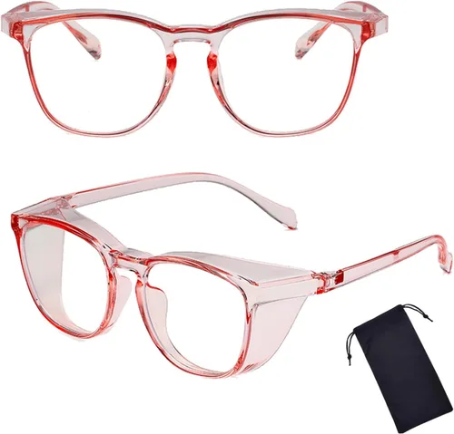 Vista 15 de Gafas de seguridad para hombres y mujeres, gafas de seguridad antivaho cómodas, bloqueo de luz azul, protección UV, enfermeras adultas