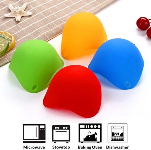 Vista 3 de Molde de tortilla de desayuno de silicona para huevo, para panqueques, herramienta de cocina, accesorios de cocina, Gadget Molde de huevo cocido