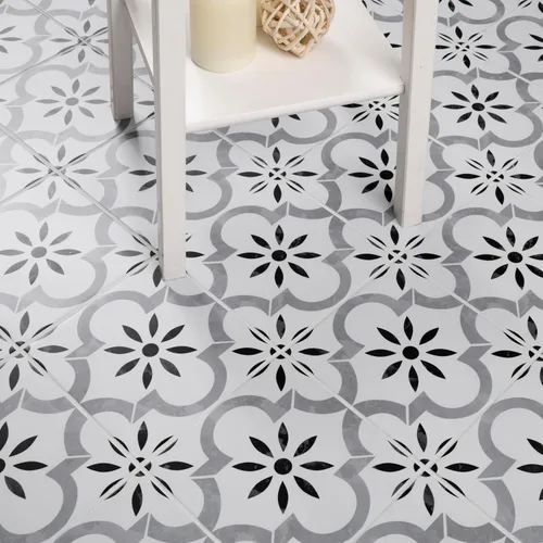 Vista 4 de MSI Azila Muestra Azulejo de Porcelana Mate Encáustico para Pared y Piso para Baño, Salpicadero de Cocina y Encimera