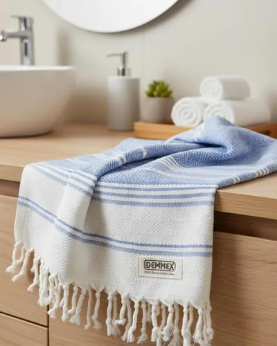 Vista 14 de DEMMEX Toallas de mano turcas de algodón orgánico certificado para baño, juego de 2, toallas de cocina y gimnasio, toallas de viaje compactas