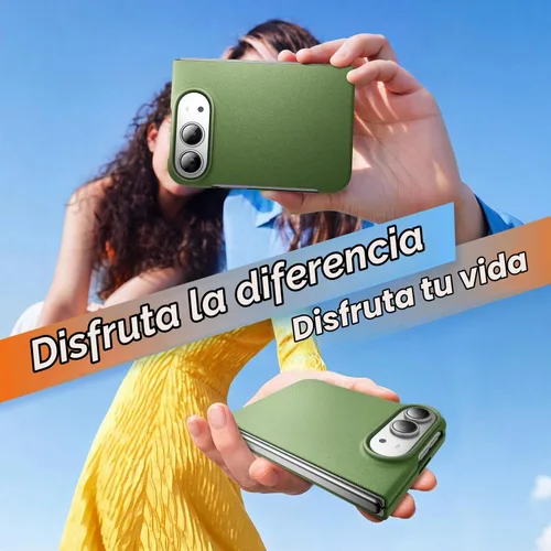 Vista 9 de Mkeke Funda para iPhone Duo Techwoven Verde