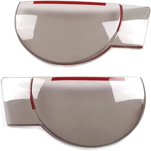 Vista 3 de Cubierta de faros delanteros de automóvil ABS ahumada tintada compatible con accesorios Land Rover Defender 2020 2021 2022, cubierta de lámpara