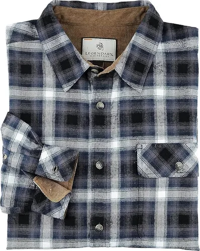 Vista 7 de Legendary Whitetails Camisa de franela de manga larga con botones para hombre, 100% algodón
