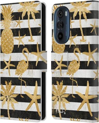 Vista 7 de Head Case Designs Officially Licensed Paul Brent Agate Mermaid Coastal Leather Book Wallet Case Cover Compatible with Motorola Edge 30