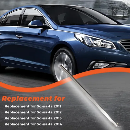 Vista 2 de labwork Reemplazo de moldura cromada del lado del pasajero delantero derecho para Hyundai Sonata 2011 2012 2013 2014