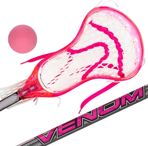 Vista 11 de Franklin Sports Juego Mini de Palo de Lacrosse + Bola para Niños - Palo de Lacrosse Plástico Venom para Principiantes - Juego Perfecto para Niños +