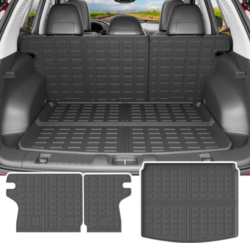 Vista 12 de powoq Alfombrilla de carga y respaldo compatibles con Toyota RAV4 2013-2017 Alfombrilla para maletero y respaldo