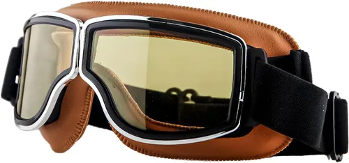 Vista 16 de Anteojos de seguridad para motociclismo, motonetas, medio casco clásico para Vespa, estilo aviador, plegable con lentes transparentes