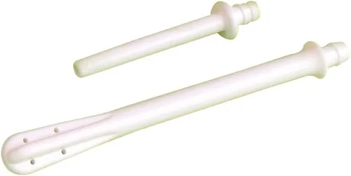Vista 3 de HealthAndYoga™ Boquillas de enema – Acampanadas (6 pulgadas) y rectas (3.2 pulgadas) – Suministros de enema reemplazables para ducha vaginal y anal