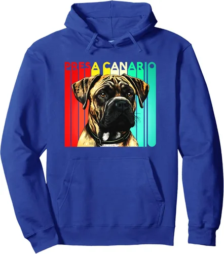 Vista 4 de Presa Canario Dog Retro Mama Papa Mom Dad Pet Lover Breed Pullover Hoodie