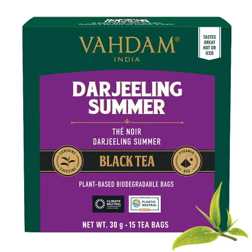 Vista 17 de VAHDAM - Bolsas de té negro Assam (100 unidades) con alto contenido de cafeína, sin gluten, bolsas de té de hojas sueltas enteras Fuertes