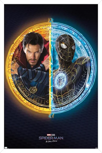 Vista 28 de Trends International Marvel Spider-Man: No Way Home - Póster de pared dúo, 22.4 pulgadas de largo x 14.7 pulgadas, versión enmarcada de madera