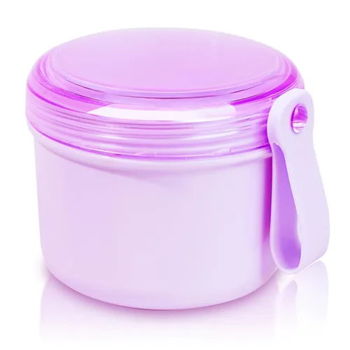 Vista 9 de Uouovo Taza de baño de dentadura grande sin fugas, estuche de retención de dentadura limpiadora, cuidado de limpieza completo para dentaduras Gris