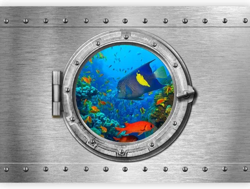 Vista 16 de artgeist Mural de pared premium mundo submarino, 98 x 69 pulgadas, papel tapiz no tejido XXL, decoración de pared de vellón, impresión fotográfica