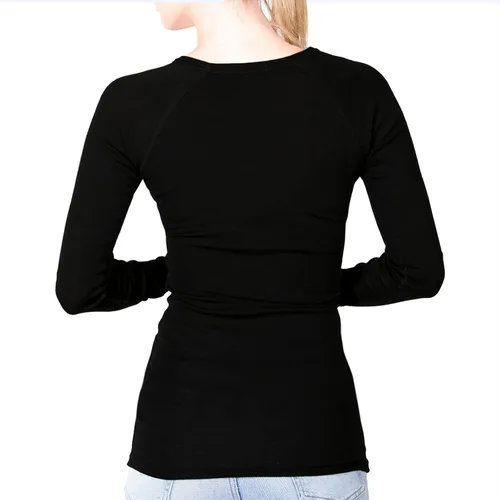 Vista 2 de MERIWOOL Camisa térmica de 100 lana merina ligera para mujer