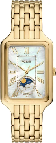 Vista 24 de Fossil Raquel - Reloj de cuarzo y acero inoxidable para mujer, con tres manecillas