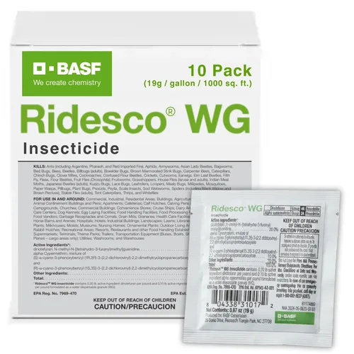 Vista 5 de BASF Ridesco WG - Insecticida de respuesta rápida, dos potentes ingredientes activos de liberación rápida para aplicaciones en interiores