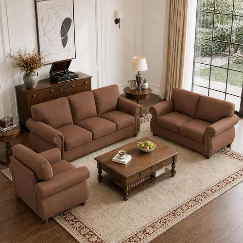 Vista 24 de Couchus Silla decorativa Mid-Century de 42 pulgadas de ancho, sofá
