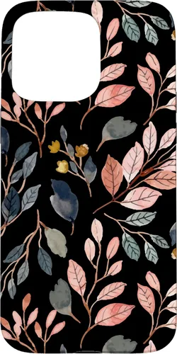 Vista 28 de iPhone 16 Green Botanical Fern Foliage Watercolor Floral Pattern Case