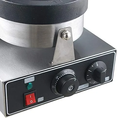 Vista 3 de Kolice Máquina comercial de prensa de gelato panini, postre de helado de dona Italia Helado Sandwich Press Hamburguesa-1300W, temporizador y control
