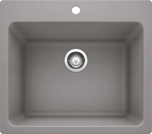 Vista 10 de BLANCO 401920 Liven Lavabo de lavandería, 25 pulgadas de largo x 22 pulgadas de ancho x 12 pulgadas de profundidad, antracita