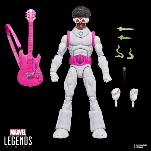 Vista 4 de Serie Marvel Legends Hypno-Hustler, Figura de acción coleccionable de Spider-Man de cómics retro con tarjeta trasera de escala 6 pulgadas
