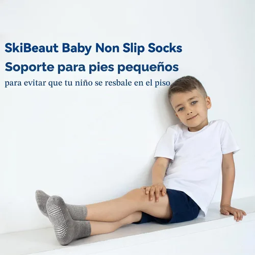 Vista 3 de SkiBeaut 20 pares de calcetines para niños y niñas de 0 a 7 años #1 Negro+blanco+gris- 20 pares