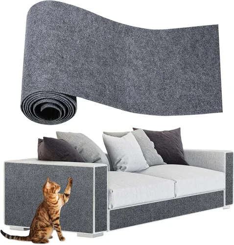 Vista 13 de ENONCI Protector de esquina de pared de sofá de 23.6 x 15.8 pulgadas para gatos de interior, protector de muebles antiarañazos contra arañazos