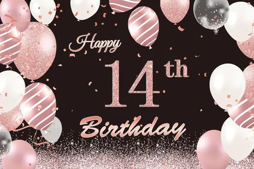 Vista 10 de Globos de fiesta de cumpleaños número 11 para niñas, pancarta de cumpleaños número 11, globos de papel de aluminio de color oro rosa con el número