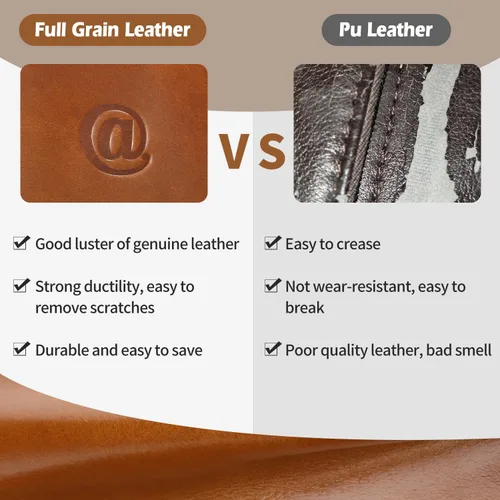 Vista 5 de Bolso bandolera de cuero genuino para hombre, mochila cruzada de cuero de grano completo para hombre, riñoneras, bolsa de pecho