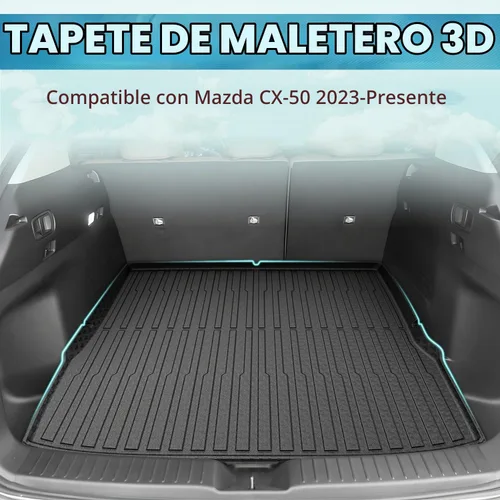 Vista 2 de Mixsuper Liner Revestimiento de carga para Mazda CX-50 2023-2025 (no compatible con modelos híbridos), forro de maletero para accesorios CX50