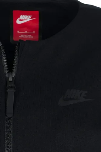 Vista 2 de Nike Tech - Chaqueta de forro polar con cremallera para mujer, color negro