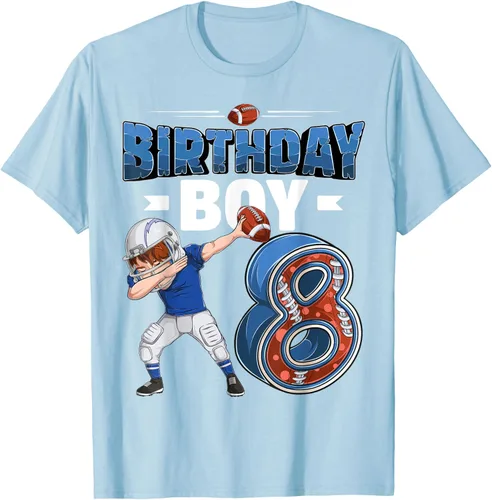 Vista 76 de Dabbing Boy - Camiseta de 8 años de fútbol americano americano, Negro, S