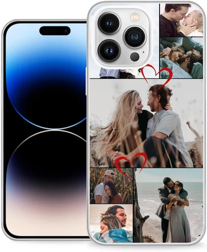 Vista 7 de Funda de teléfono personalizada para Apple iPhone 16, 15, 14, 13, 12, 11 Pro Max Plus Mini XR X XS 8 7+ SE 2022 2020 con imagen, logotipo, texto 01