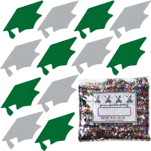 Vista 106 de Confetti Grad Cap Negro, Azul Marino Combo - 2 bolsas de media onza (1 oz)