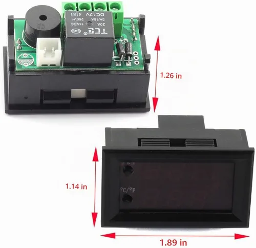 Vista 4 de DZS Elec Controlador de temperatura -50 a 110 Celsius (-58 a 230 F) DC 12V Módulo de interruptor de control de termostato programable