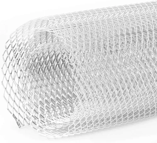 Vista 2 de Durable Aluminium Alloy Car Grille for Universal Fit Prevents Destruction for Vehicle Interior, Silver 40 x 13 Inches