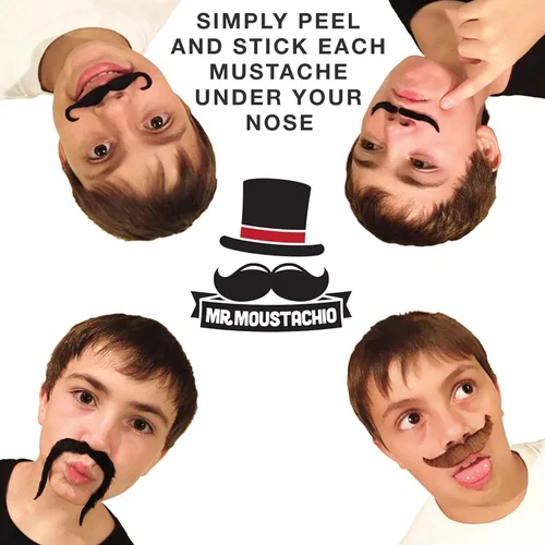 Vista 5 de Mr. Moustachio's – Surtido de los 10 bigotes más masculinos de todos los tiempos