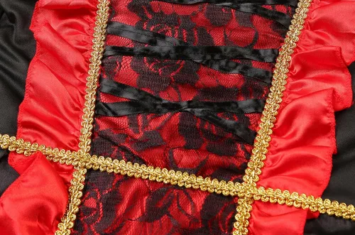 Vista 4 de Disfraz de vampiro para niñas, disfraz gótico para fiesta de Halloween