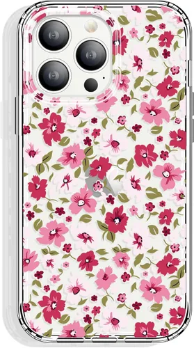 Vista 22 de GYZYA Funda transparente para iPhone 14 y iPhone 13 de 6.1 pulgadas con diseño de patrón, funda protectora delgada de TPU + parachoques a prueba