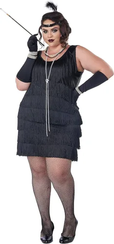 Vista 3 de California Costumes disfraz estilo moda charlestón talla grande, para mujer