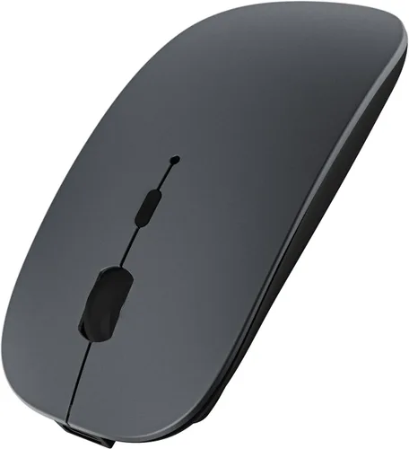 Vista 9 de SUNGI Ratón Bluetooth para laptop, MacBook, iPad, Android, PC, recargable, silencioso, inalámbrico, compatible con Windows/Linux/Tablet, negro