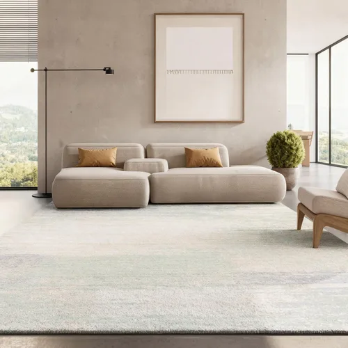 Vista 47 de SAFAVIEH Colección Adirondack Alfombra de Pasillo - 2'1" x 6', Marfil y Salvia, Diseño Abstracto Moderno, No Desprende Pelusa y Fácil Cuidado, Ideal