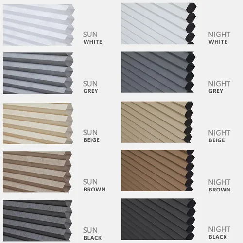 Vista 4 de Persilux Persianas Celulares Opacas Inalámbricas para Ventanas, Cortinas de Panal, Reducción de Ruido, Aislamiento Térmico para el Hogar, Beige
